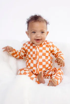 𝐒𝐀𝐋𝐄! 𝟓𝟎% 𝐎𝐅𝐅! Bamboo Baby Pajamas - Double Zipper - Longies - Checkers