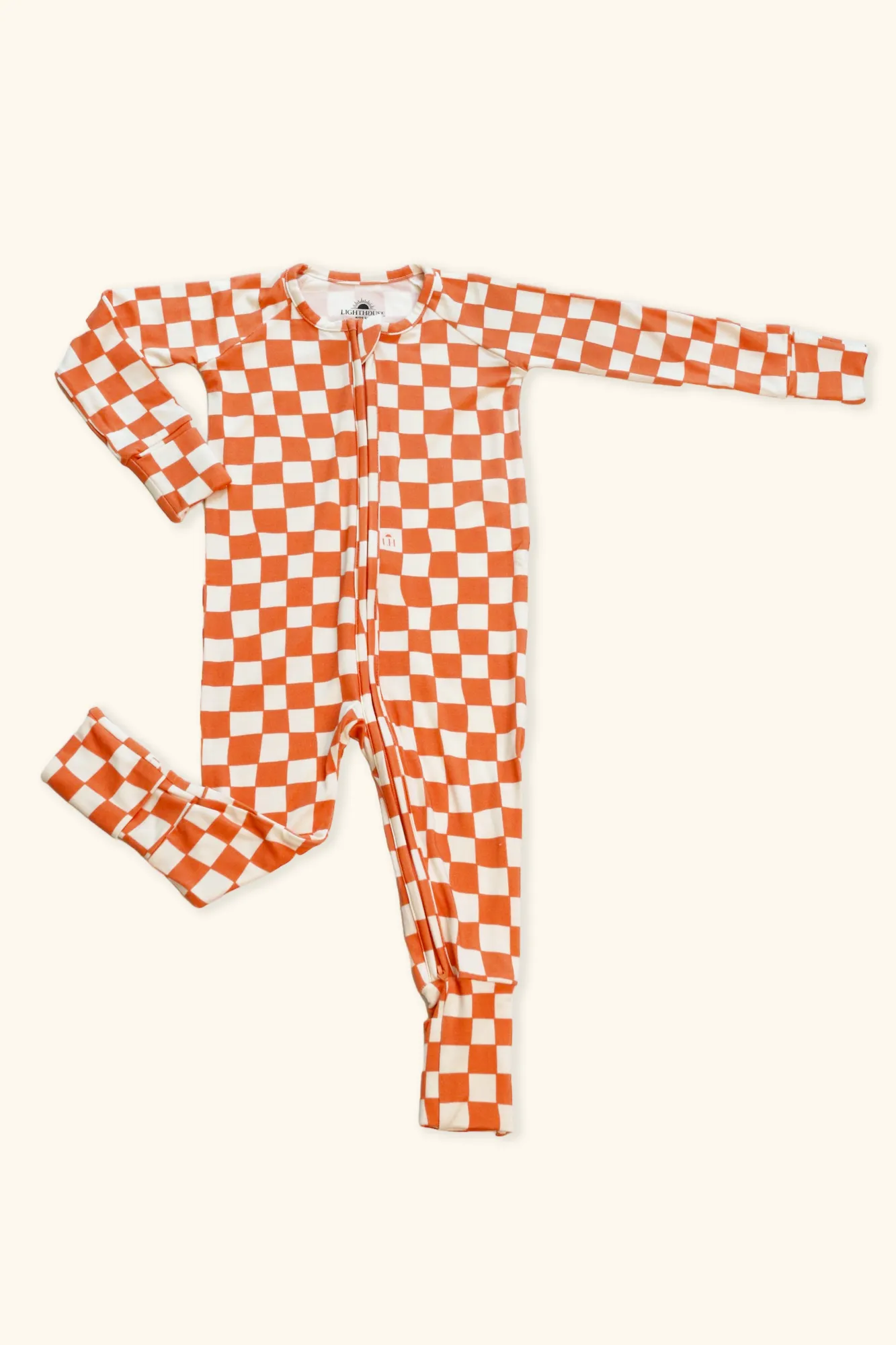 𝐒𝐀𝐋𝐄! 𝟓𝟎% 𝐎𝐅𝐅! Bamboo Baby Pajamas - Double Zipper - Longies - Checkers