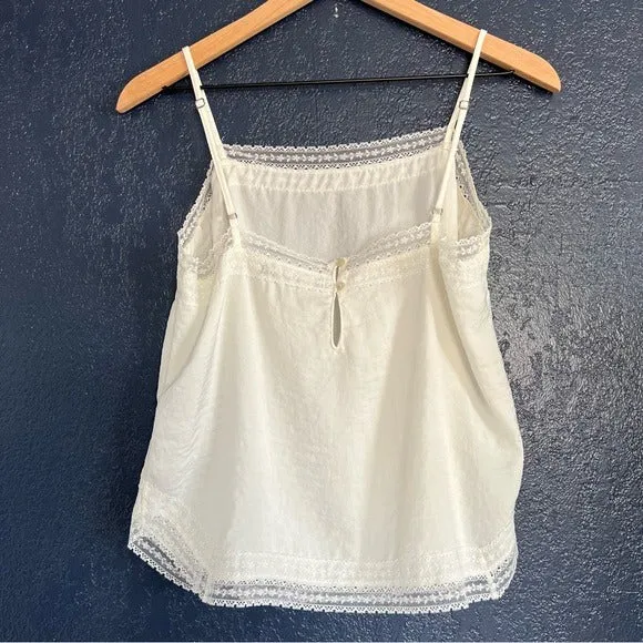 Abercrombie & Fitch Lace Trim Squared Neck Camisole