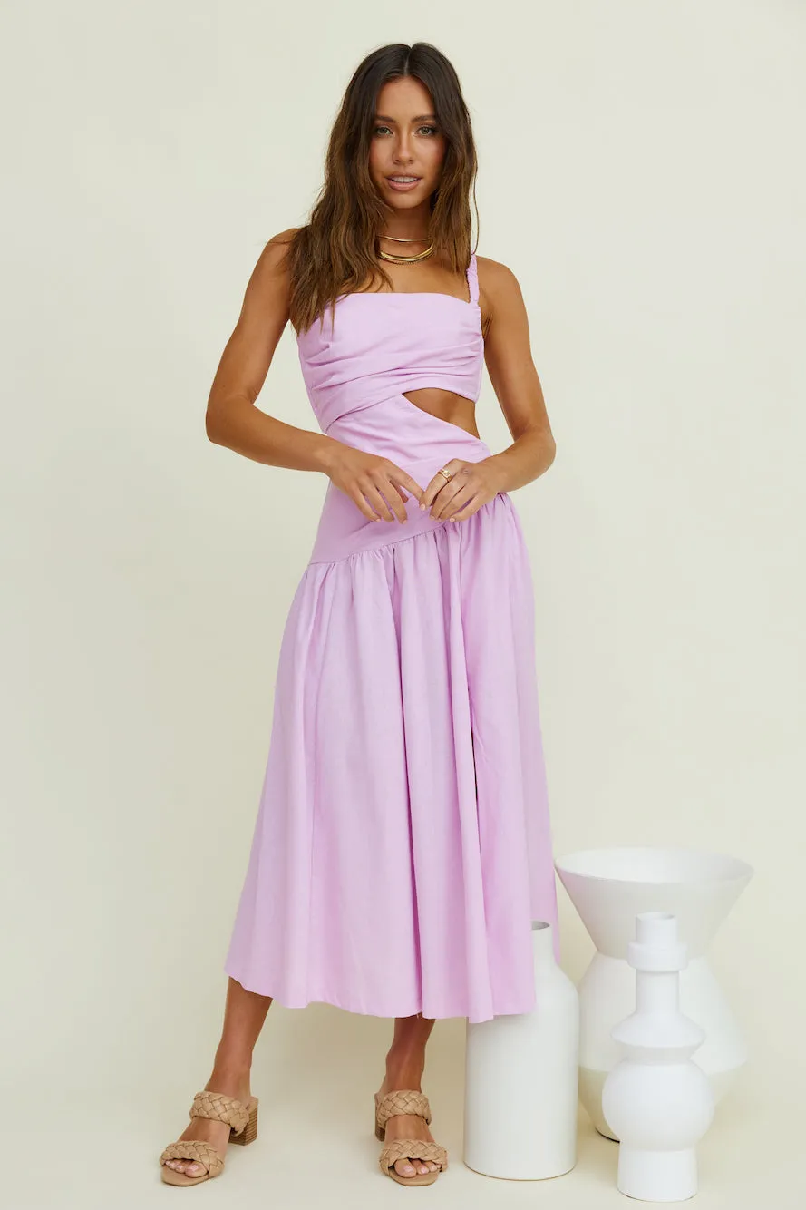 Autumn Warmth Maxi Dress Lilac