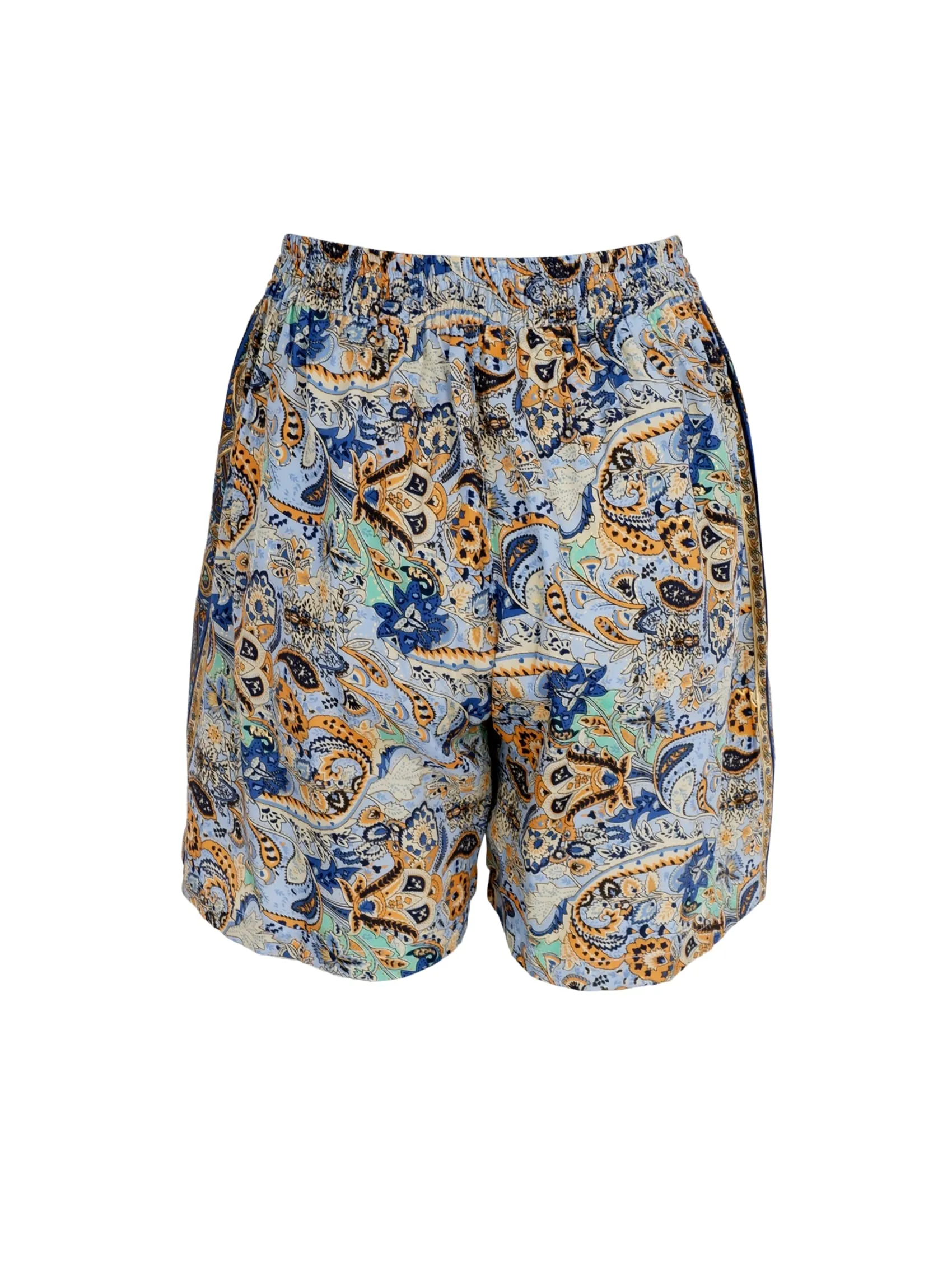 BCLUNA loose shorts - Botanical Blue