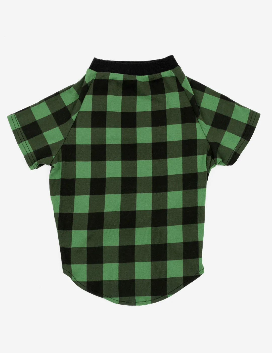 Big Dog Black & Green Plaid Pajamas