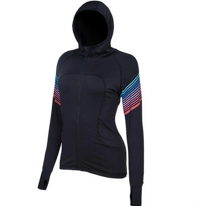 Breathable Jogging Compression Hooded Jacket SQ for Women