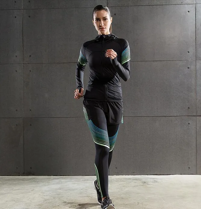 Breathable Jogging Compression Hooded Jacket SQ for Women