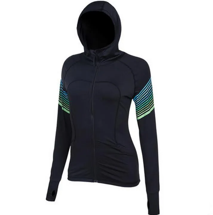 Breathable Jogging Compression Hooded Jacket SQ for Women