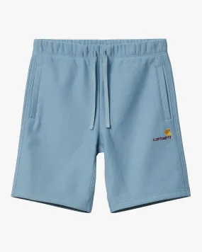 Carhartt WIP American Script Sweat Short - Frosted Blue