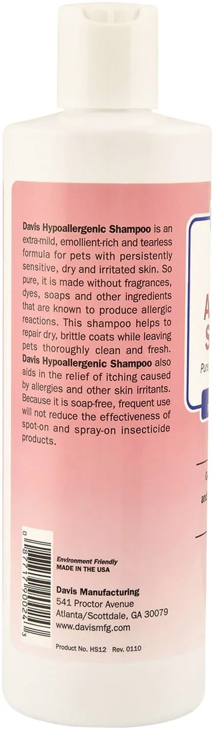 Davis Hypoallergenic Shampoo for Dogs and Cats