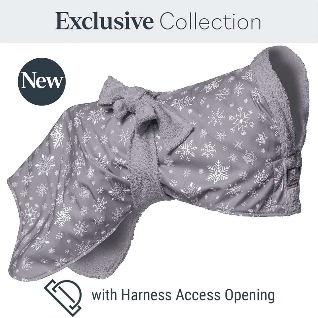 Exclusive Patterned Robes for Dogs With Harness Access Opening