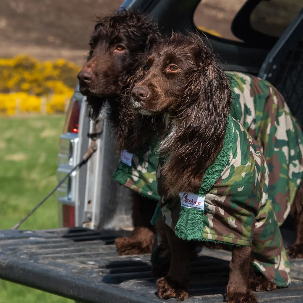 Exclusive Patterned Robes for Dogs With Harness Access Opening