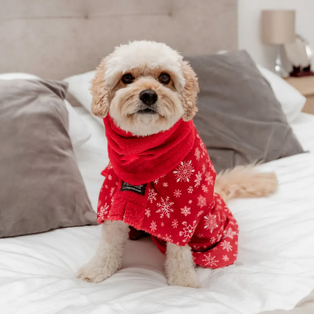 Exclusive Patterned Robes for Dogs With Harness Access Opening