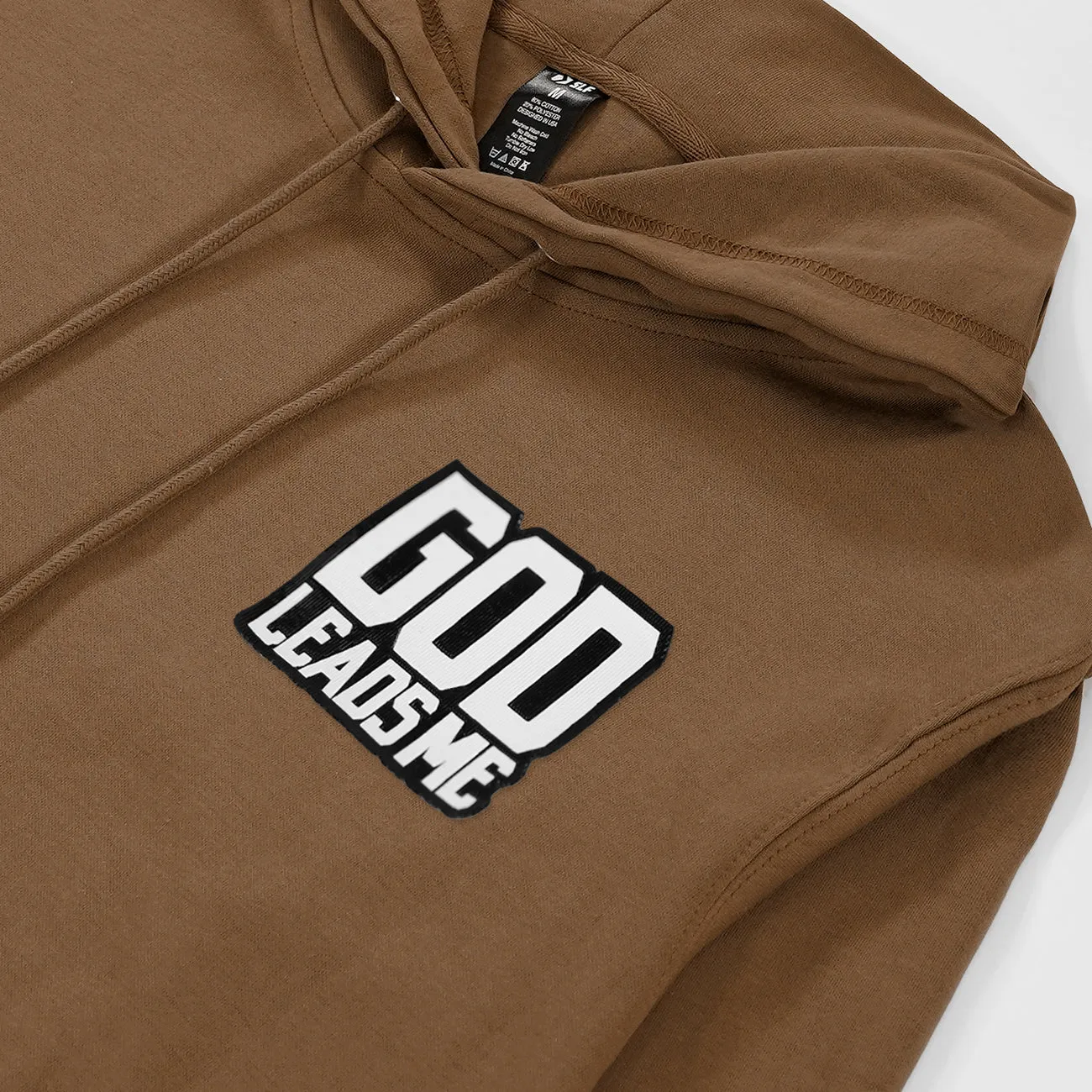 God Leads Me Patch Hoodie