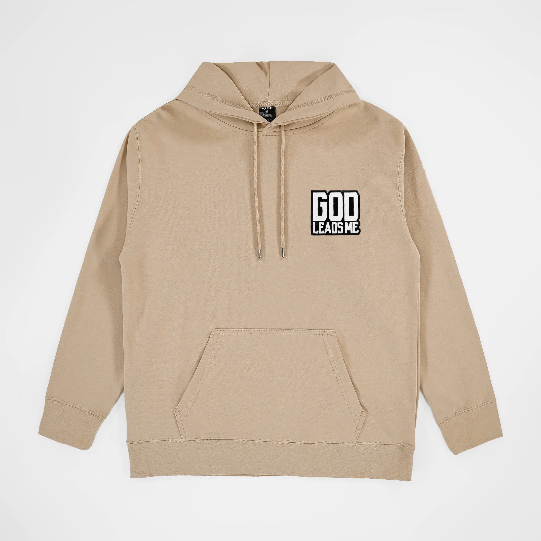 God Leads Me Patch Hoodie