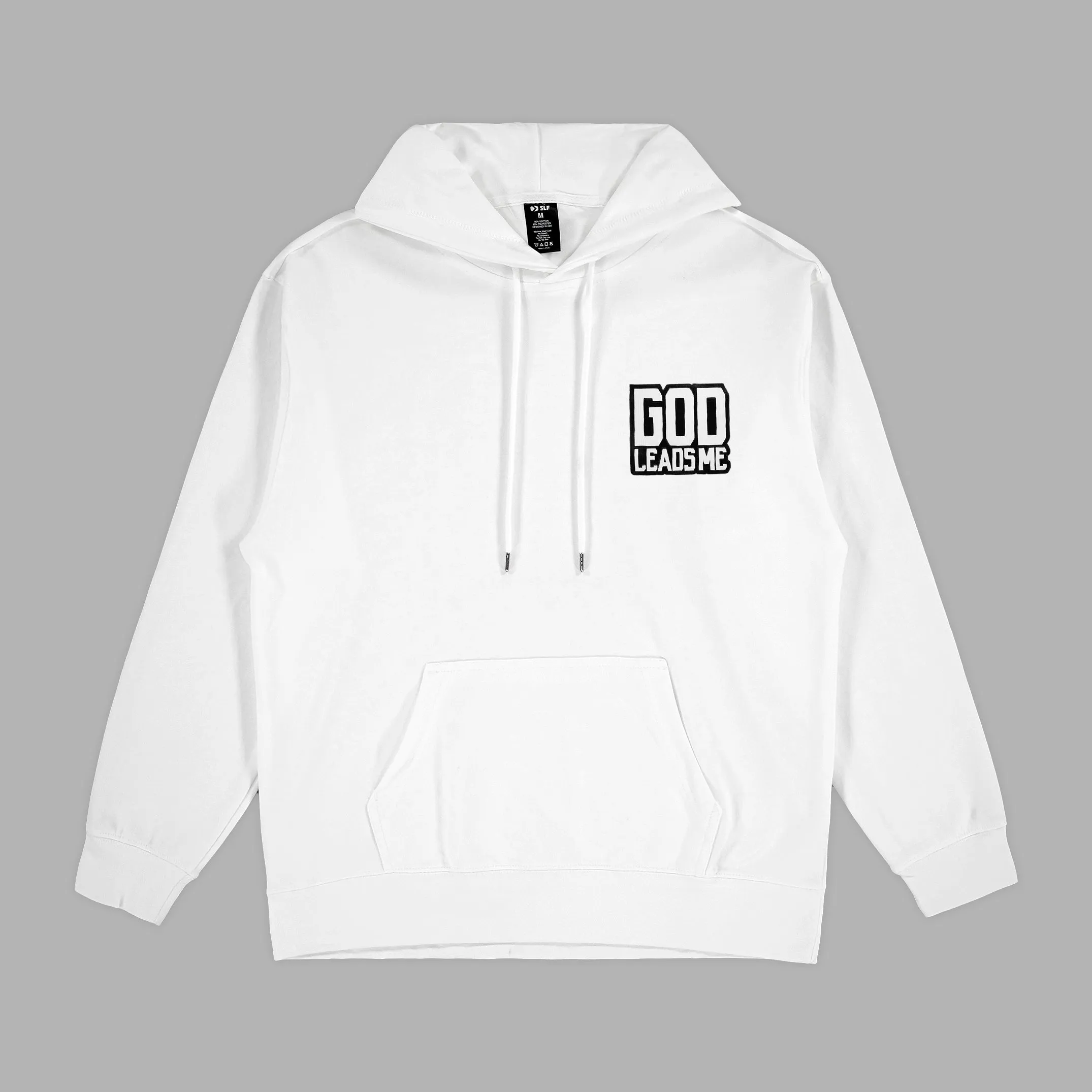 God Leads Me Patch Hoodie