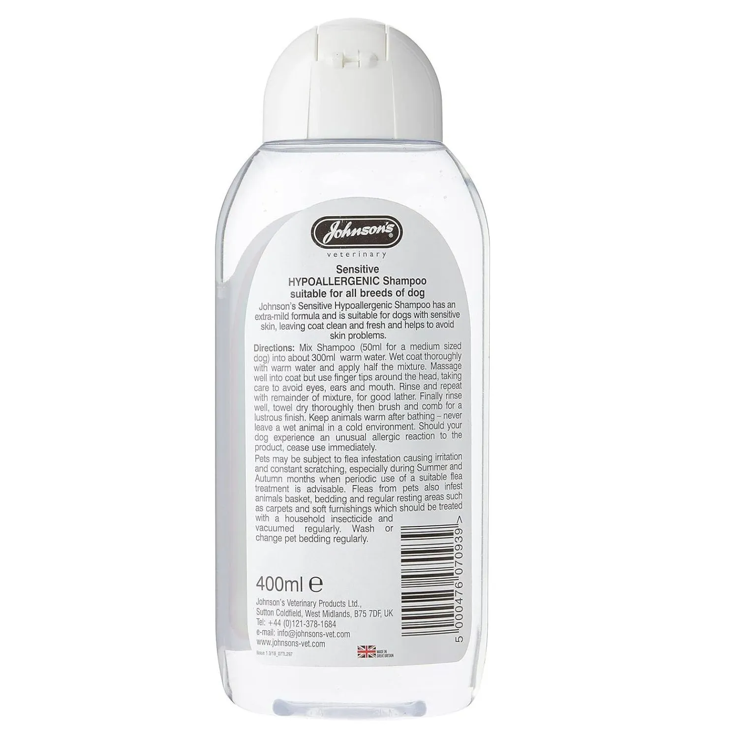 Johnson's Sensitive Hypo-Allergenic Shampoo 200ml