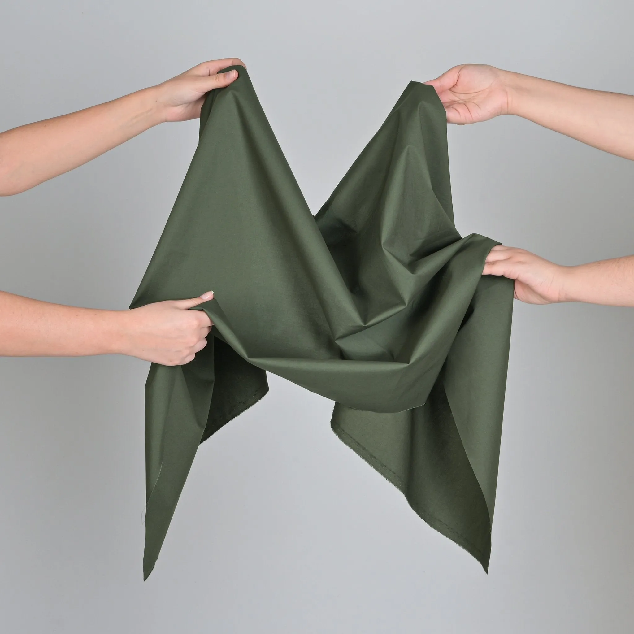 Khaki Green Poplin Fabric 8233