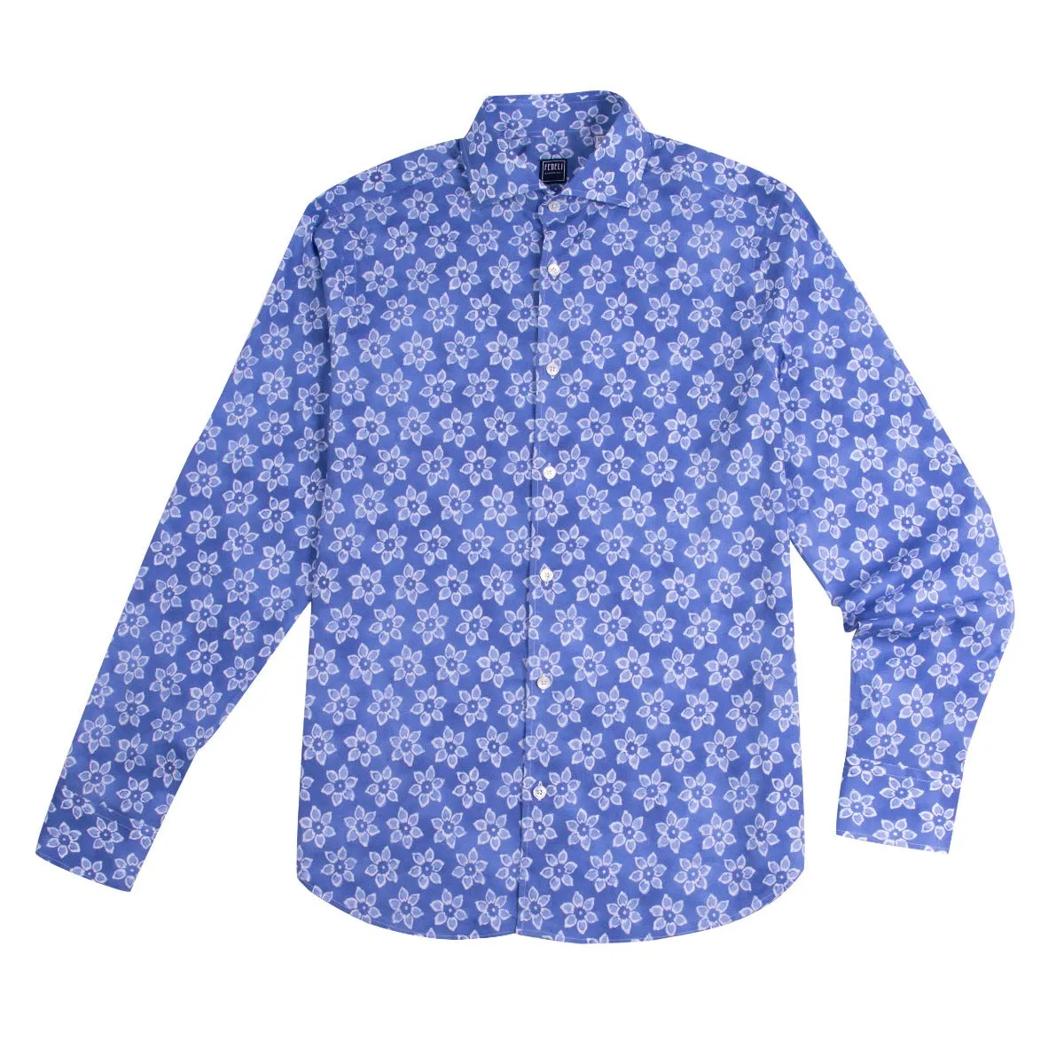 Lightweight Cotton Flower Printed Shirt