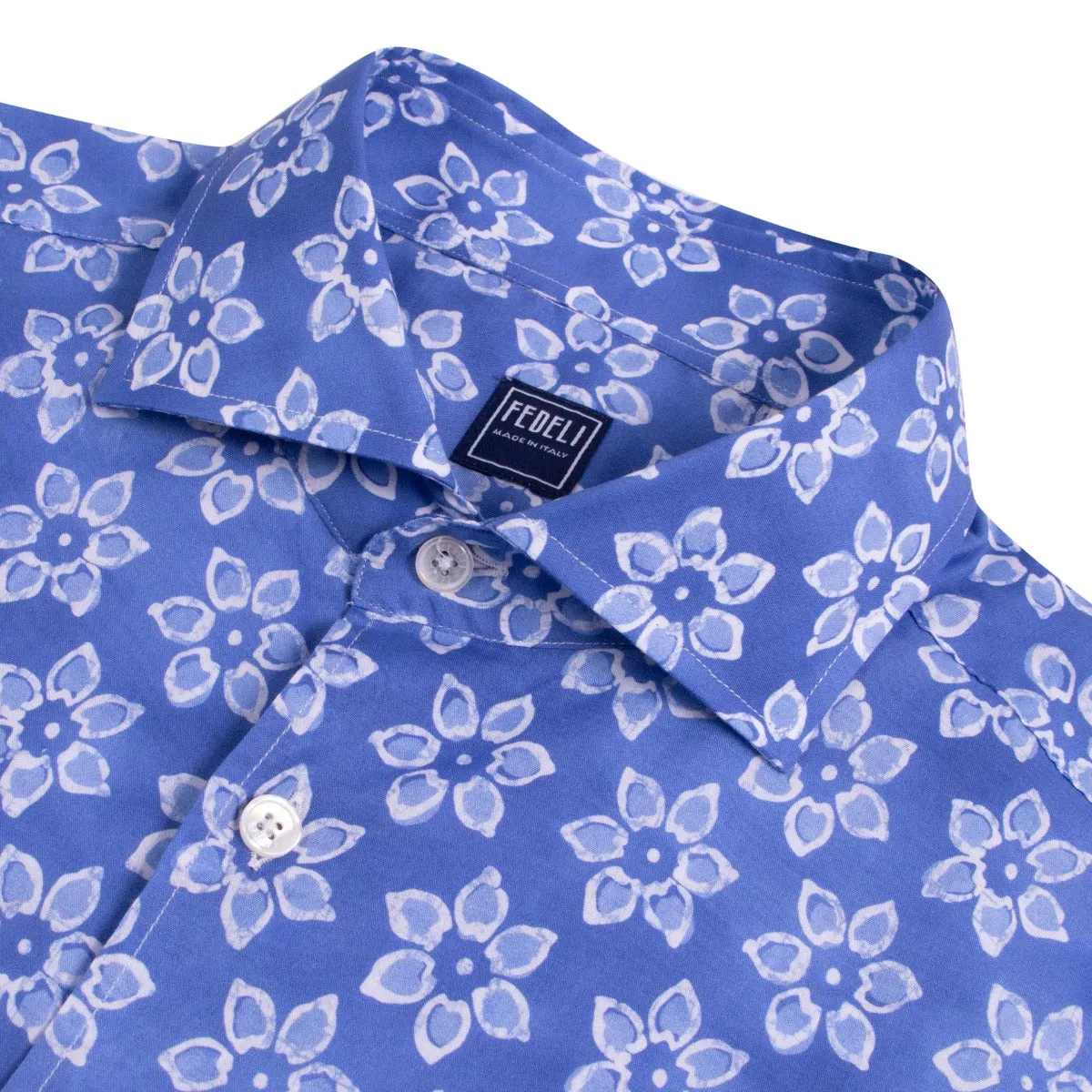 Lightweight Cotton Flower Printed Shirt