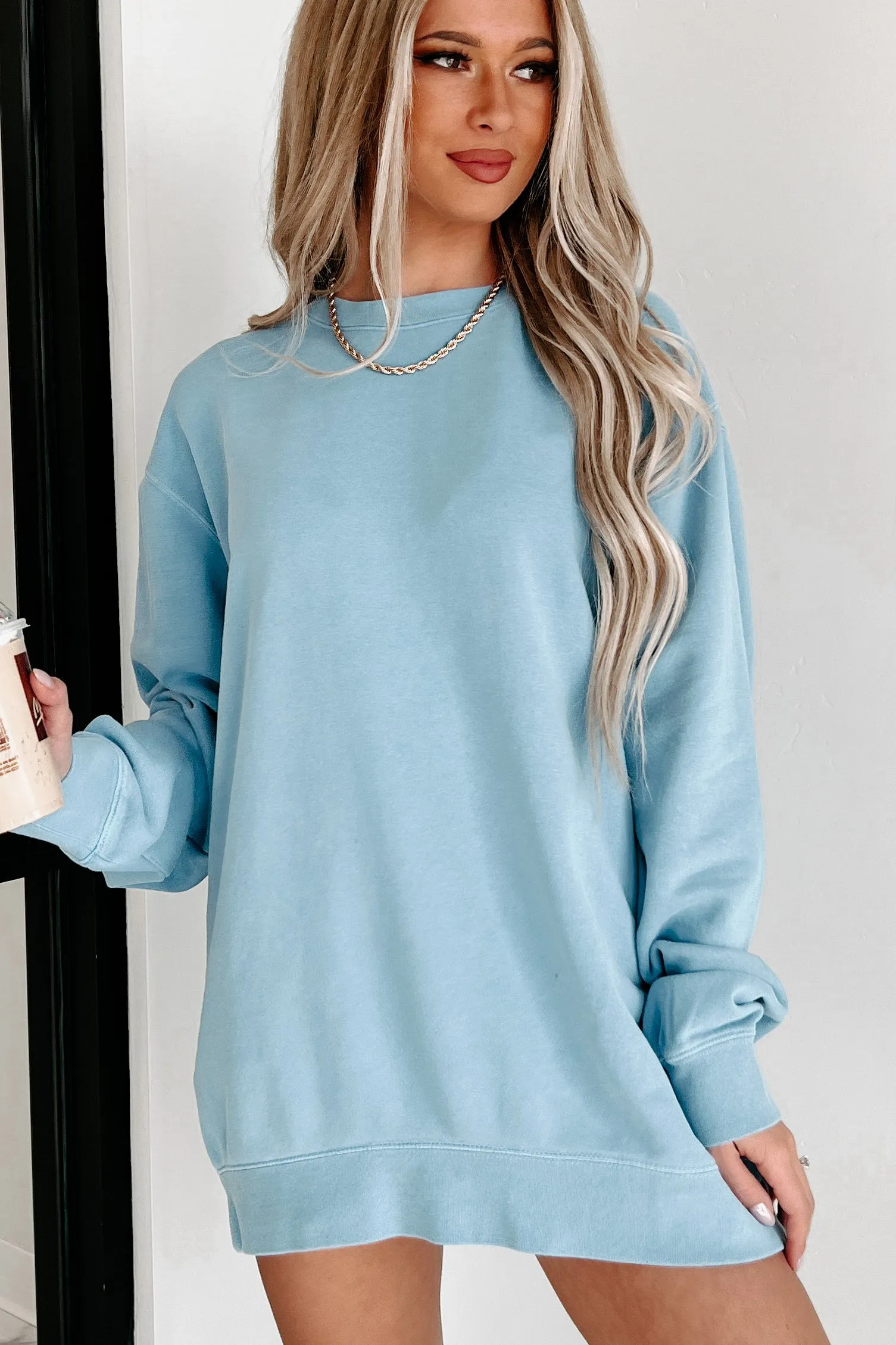 Lightweight Crewneck Pullover (Light Blue)