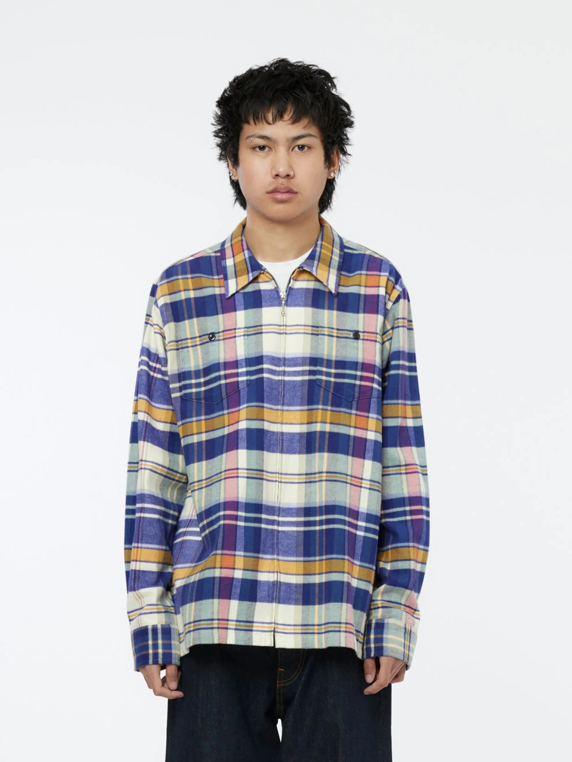 Lightweight Plaid Flannel (Natural)