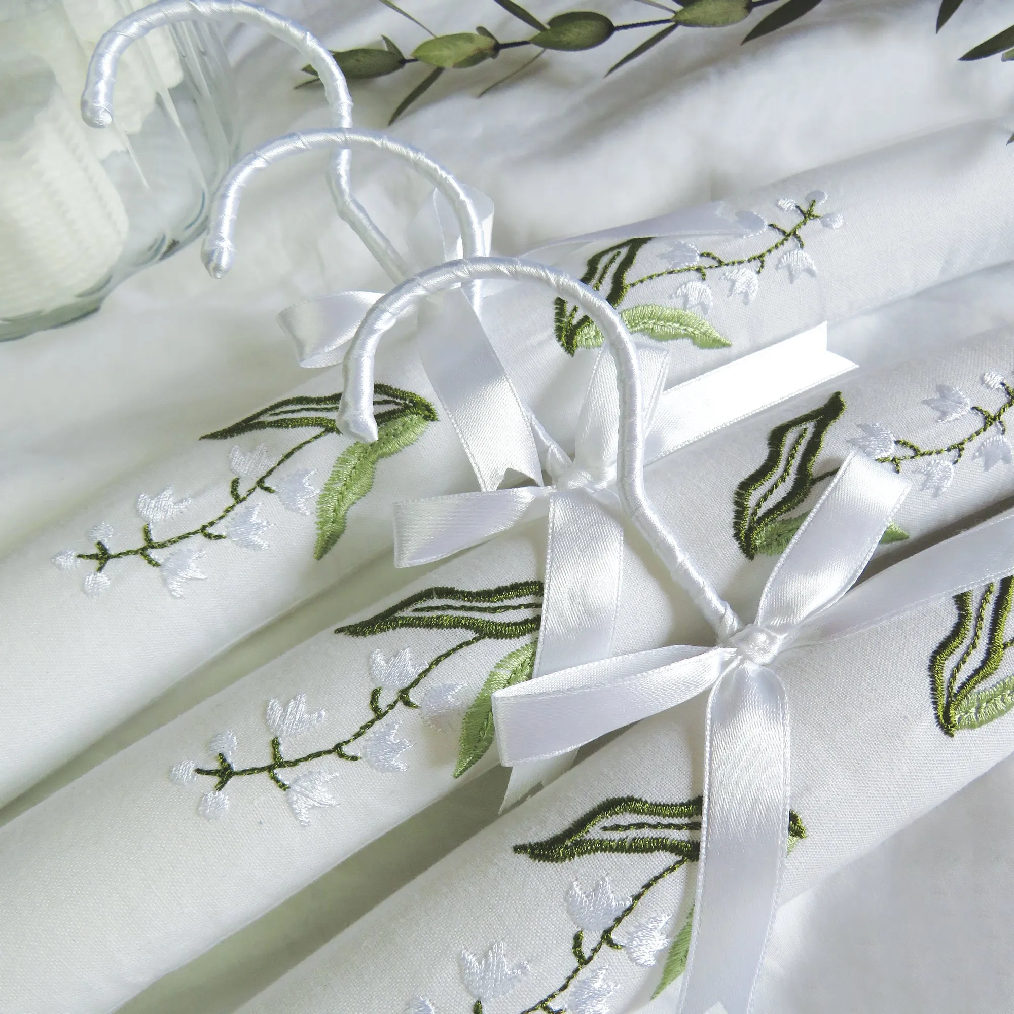 Lily of the Valley Clothes Hangers - Set of 3