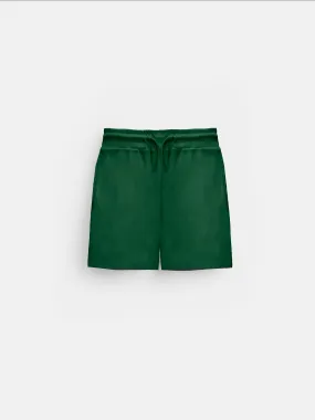 Loose Fit Knit Shorts - Petrol