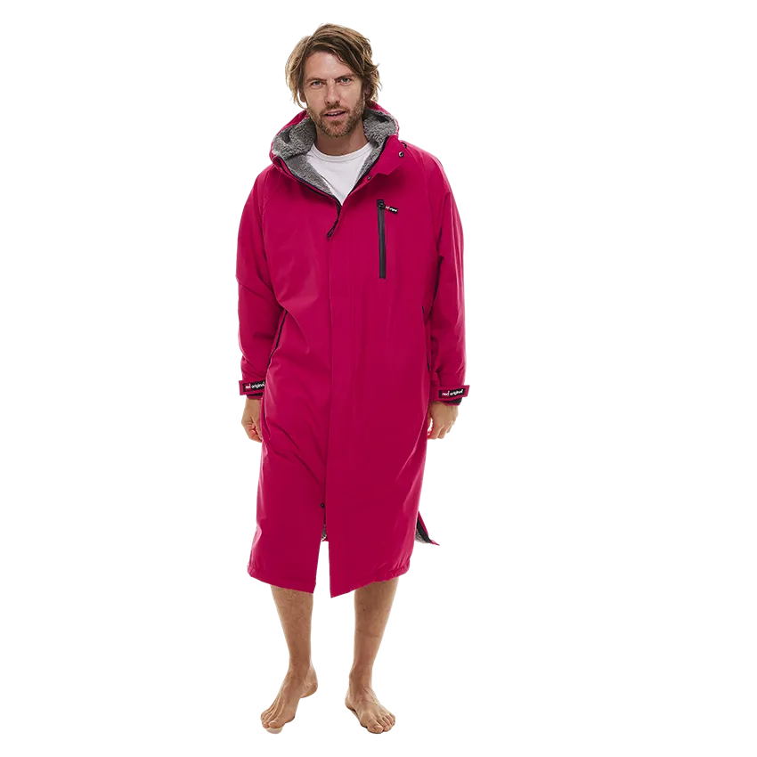 Men's Long Sleeve Pro Change Robe EVO - Fuchsia