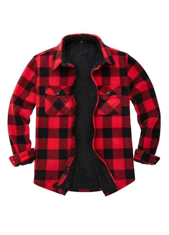 Men's Matching Family Buffalo Red Plaid Jacket