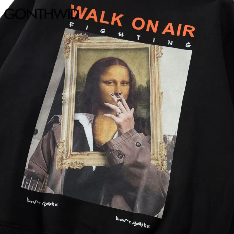 Mona Lisa Smoking Hoodies