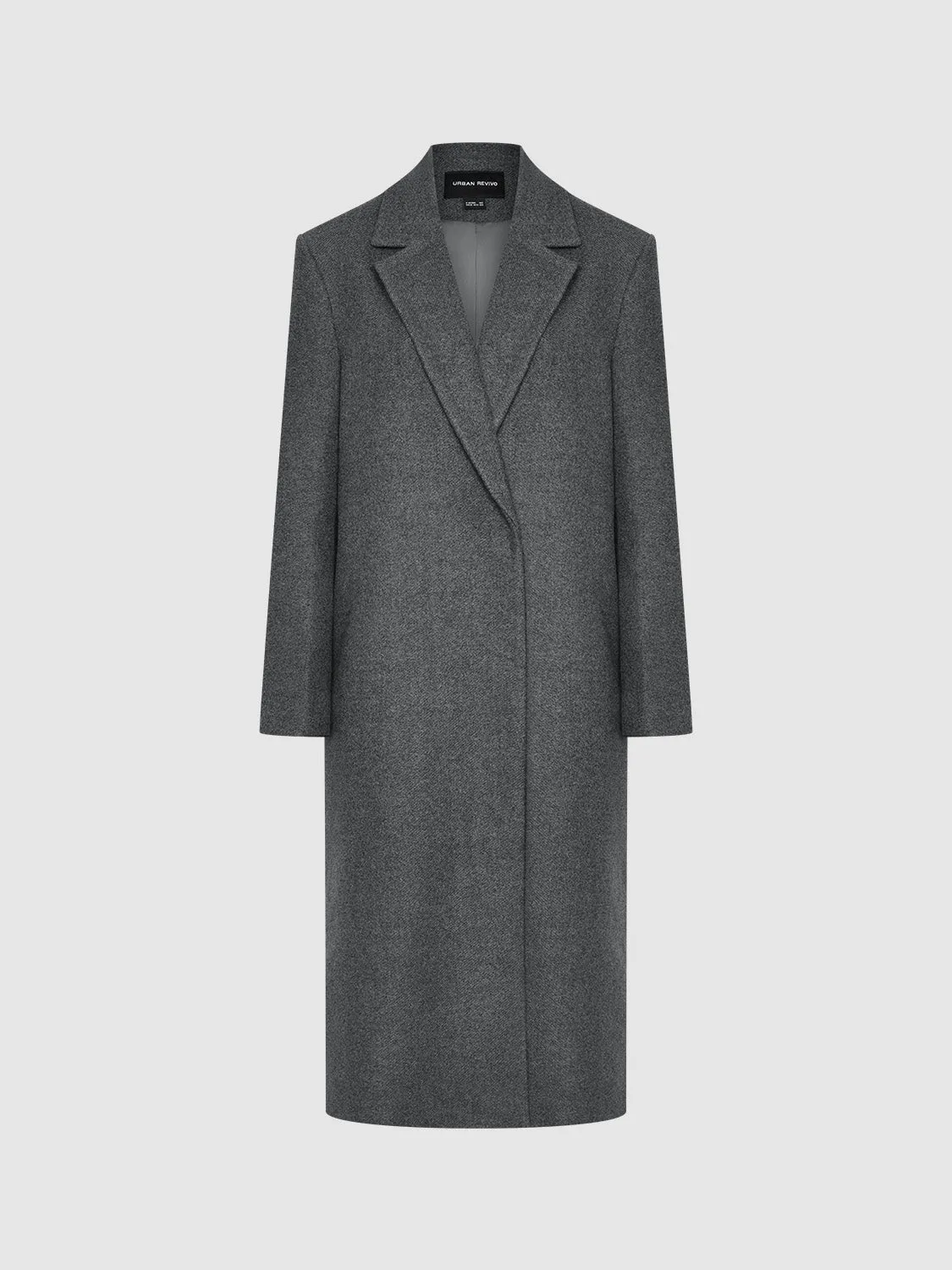 Notched Collar Maxi Coats