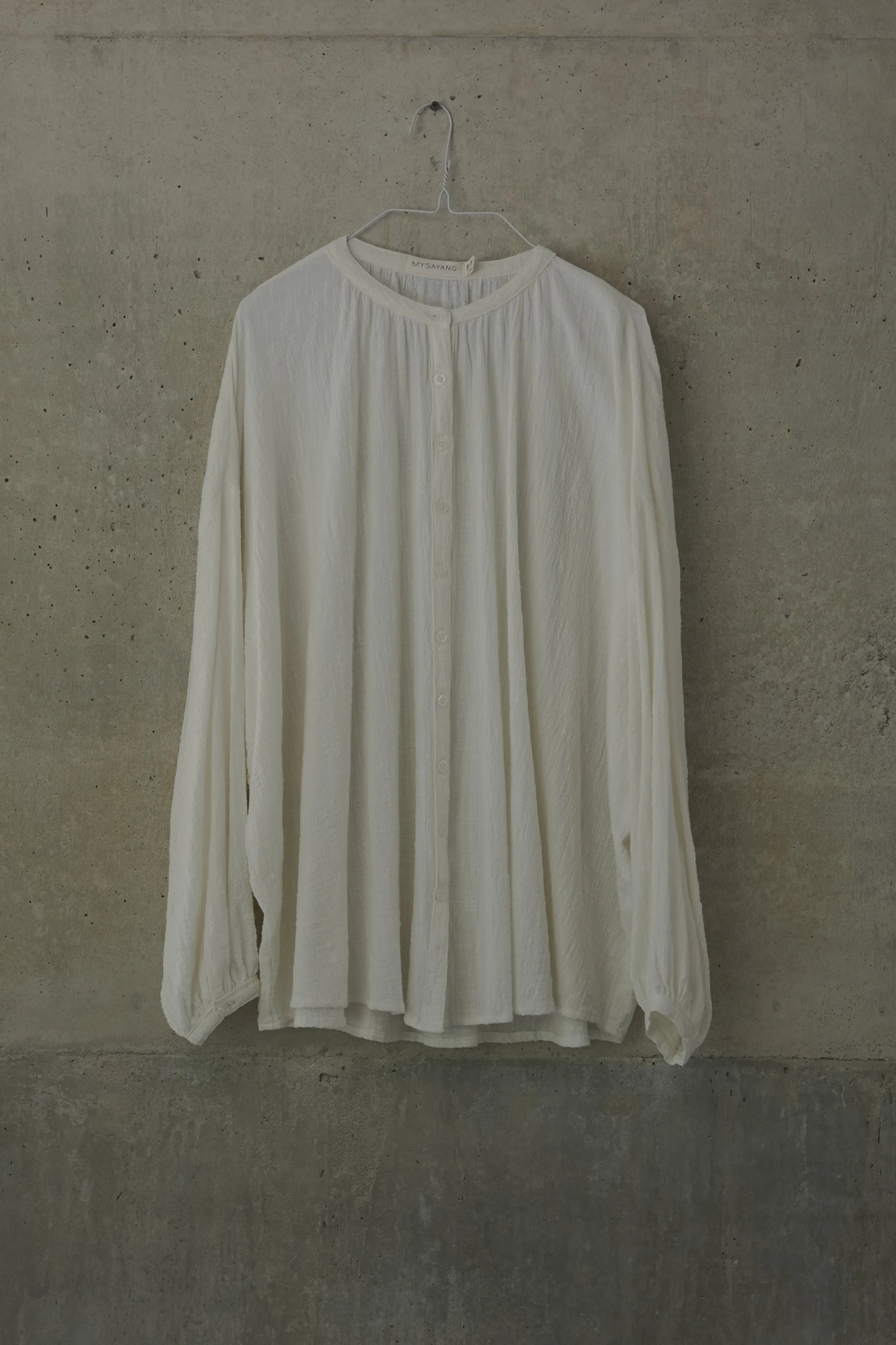 TERLALU [ too ]  -  structured rami cotton blouse