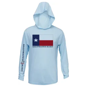 Texas Flag Boys Long Sleeve UPF 50  Dry-Fit Hoody