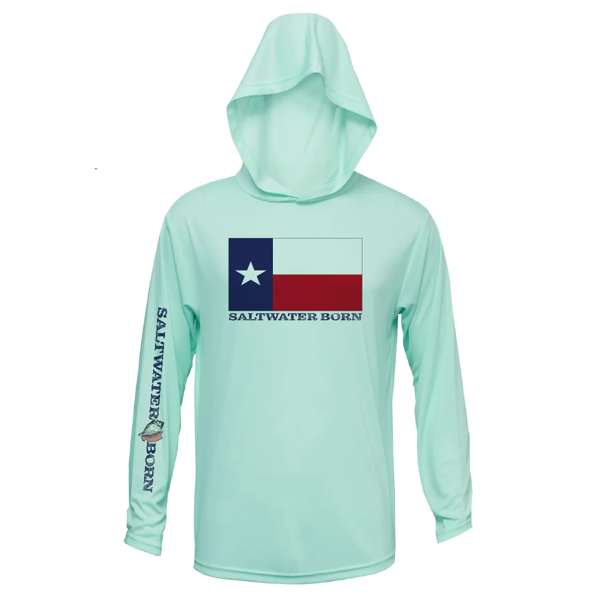 Texas Flag Boys Long Sleeve UPF 50  Dry-Fit Hoody