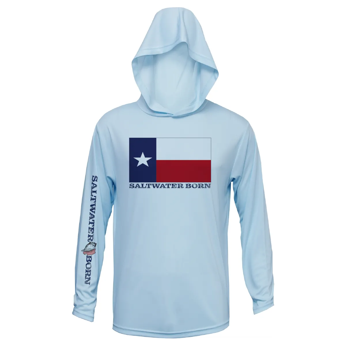 Texas Flag Boys Long Sleeve UPF 50  Dry-Fit Hoody