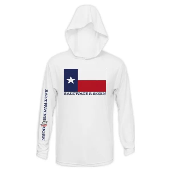 Texas Flag Boys Long Sleeve UPF 50  Dry-Fit Hoody