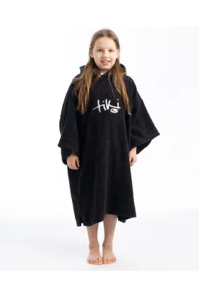 Tiki Junior Hooded Change Robe Black