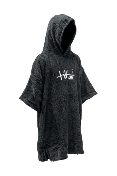 Tiki Junior Hooded Change Robe Black