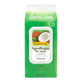 TropiClean Hypoallergenic Wipes 100ct.