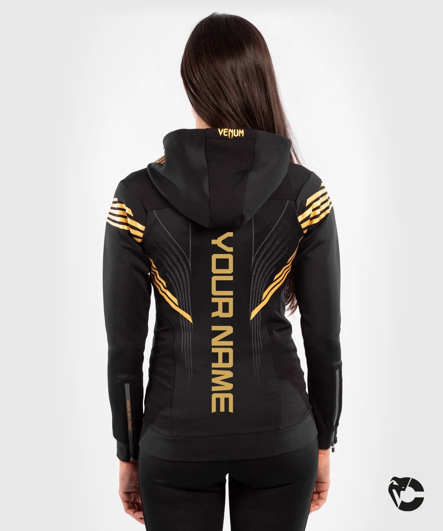 UFC Venum Personalized Authentic Fight Night Women's Walkout Hoodie - Champion