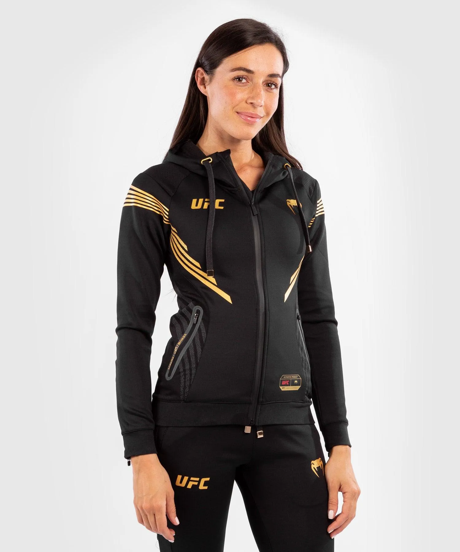 UFC Venum Personalized Authentic Fight Night Women's Walkout Hoodie - Champion