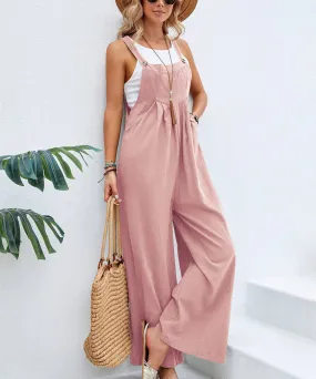 Women Overalls Casual Loose Jumpsuits