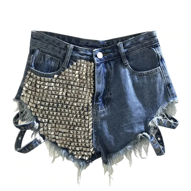 Women's Spring/Summer Denim High-Waist Shorts