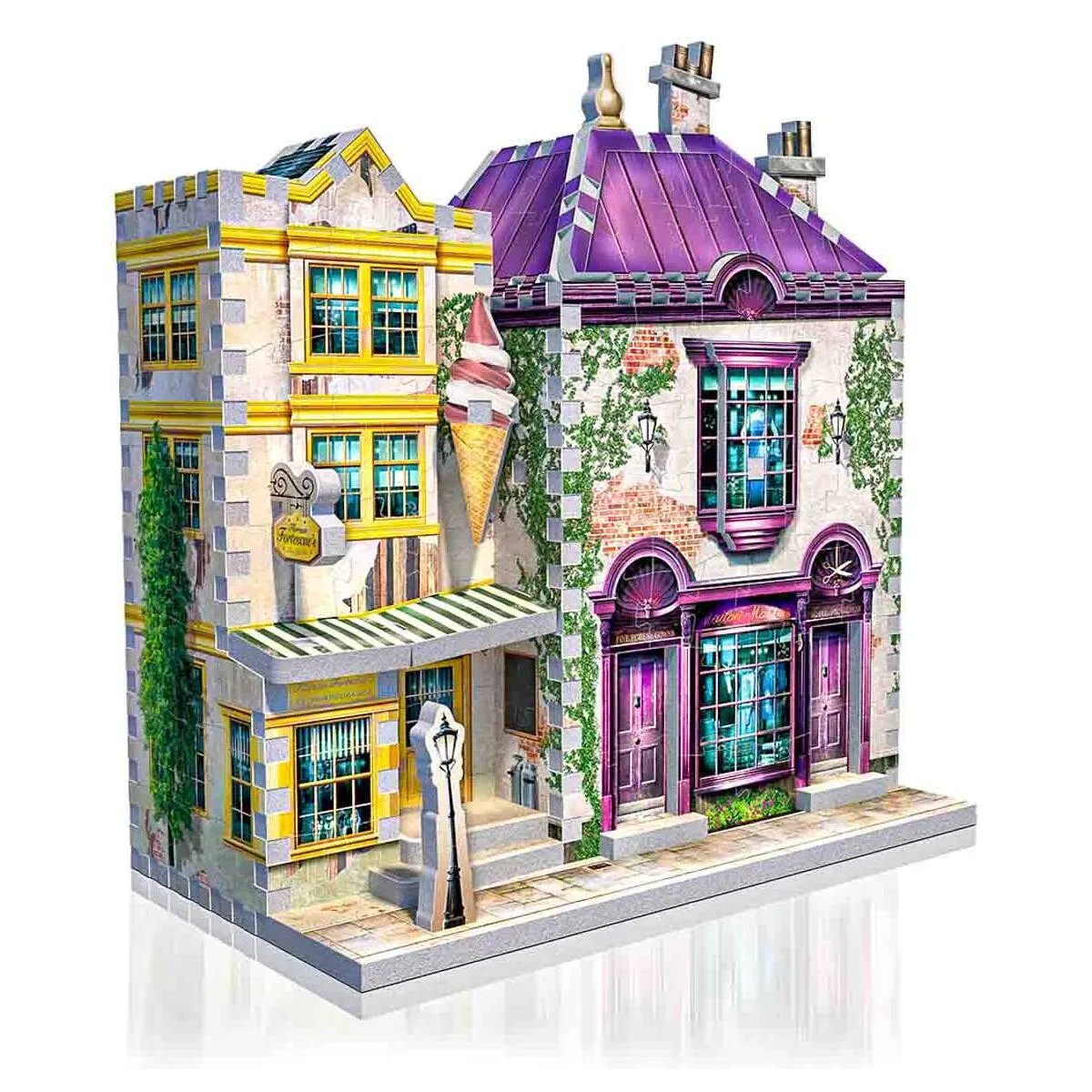 Wrebbit 3D Harry Potter: Diagon Alley Collection: Madam Malkin's & Florean Fortescue's Ice Cream 290 Piece Puzzle