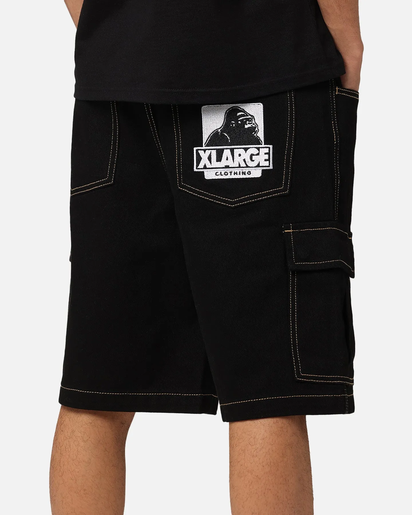 X-Large Bull Denim 91 Cargo Short Black Denim